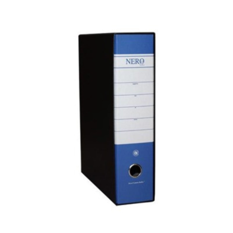 Raccoglitore ad anelli per archivio dorso 8 cm, azzurro