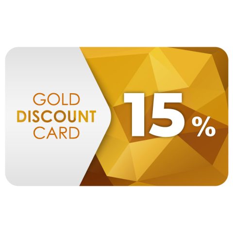 Gold Card - Sconto 15% su tutti i prodotti per un anno!