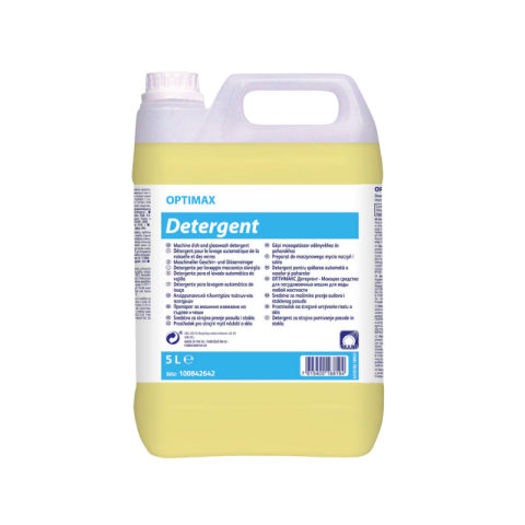 OPTIMAX Detergent Tanica 5L - Detergente liquido per il lavaggio meccanico delle stoviglie