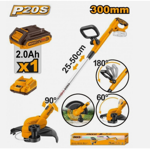 TAGLIABORDI A BATTERIA 20V CON CARICABATTERIA